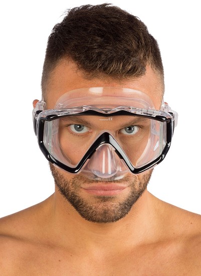 Cressi Large Wide View Mask for Scuba Diving & Snorkeling | Pano 3:  designed in Italy